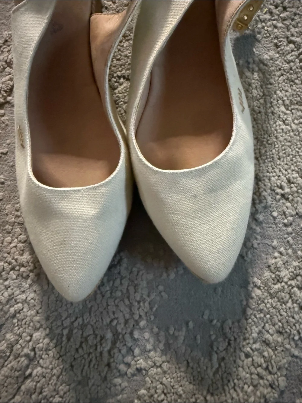 Viscata Palomera Canvas Espadrille Wedges beige slingback cotton Spain 41 / 10 - Picture 8 of 15